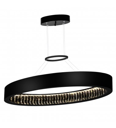  Rosalina LED Chandelier With Matte Black Finish (1040P32-101-O) - CWI