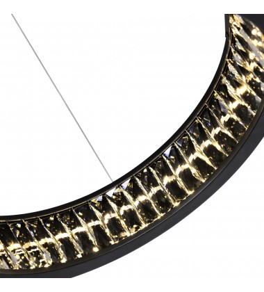  Rosalina LED Chandelier With Matte Black Finish (1040P42-101-O) - CWI