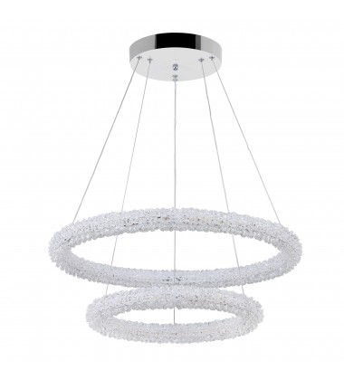 Arielle LED Chandelier With Chrome Finish (1042P25-601-2R) - CWI  Arielle LED Chandelier With Chrome Finish (1042P25-601-2R) - CWI