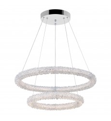  Arielle LED Chandelier With Chrome Finish (1042P25-601-2R) - CWI