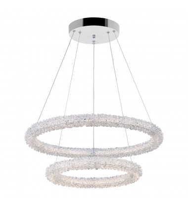 Arielle LED Chandelier With Chrome Finish (1042P25-601-2R) - CWI  Arielle LED Chandelier With Chrome Finish (1042P25-601-2R) - CWI
