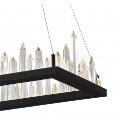  Juliette LED Chandelier With Black Finish (1043P32-101-RC) - CWI