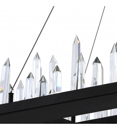  Juliette LED Chandelier With Black Finish (1043P32-101-RC) - CWI