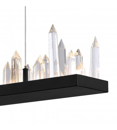 Juliette LED Chandelier With Black Finish (1043P34-101-RC) - CWI  Juliette LED Chandelier With Black Finish (1043P34-101-RC) - CWI