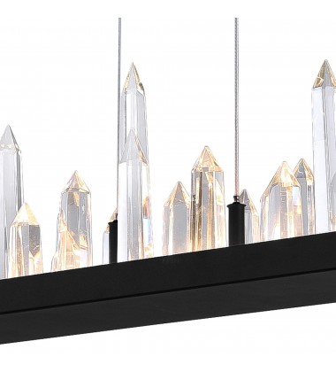 Juliette LED Chandelier With Black Finish (1043P34-101-RC) - CWI  Juliette LED Chandelier With Black Finish (1043P34-101-RC) - CWI