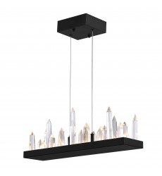  Juliette LED Chandelier With Black Finish (1043P34-101-RC) - CWI