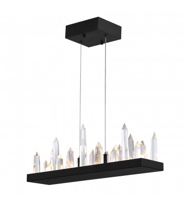 Juliette LED Chandelier With Black Finish (1043P34-101-RC) - CWI  Juliette LED Chandelier With Black Finish (1043P34-101-RC) - CWI