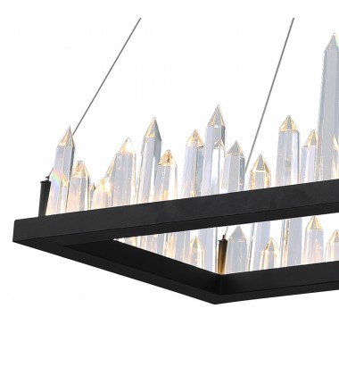  Juliette LED Chandelier With Black Finish (1043P44-101-RC) - CWI