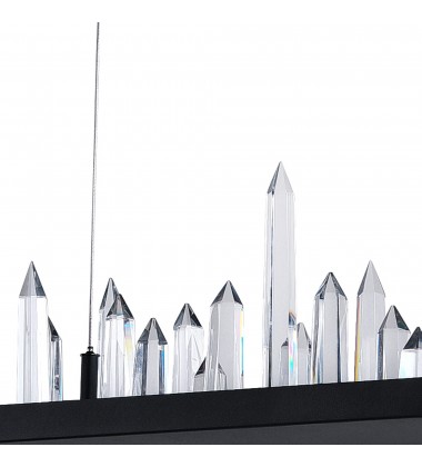  Juliette LED Chandelier With Black Finish (1043P44-101-RC) - CWI