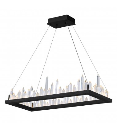  Juliette LED Chandelier With Black Finish (1043P44-101-RC) - CWI
