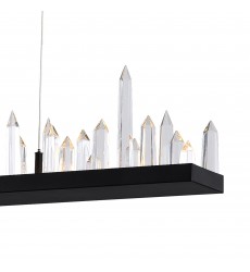  Juliette LED Chandelier With Black Finish (1043P45-101-RC) - CWI