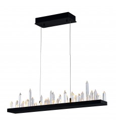  Juliette LED Chandelier With Black Finish (1043P45-101-RC) - CWI