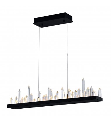 Juliette LED Chandelier With Black Finish (1043P45-101-RC) - CWI Juliette LED Chandelier With Black Finish (1043P45-101-RC) - CWI