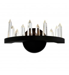  Juliette LED Wall Sconce With Black Finish (1043W12-101) - CWI