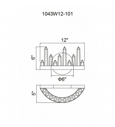 Juliette LED Wall Sconce With Black Finish (1043W12-101) - CWI Juliette LED Wall Sconce With Black Finish (1043W12-101) - CWI