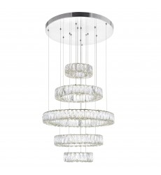  Madeline LED Chandelier With Chrome Finish (1044P24-601-R-5C) - CWI