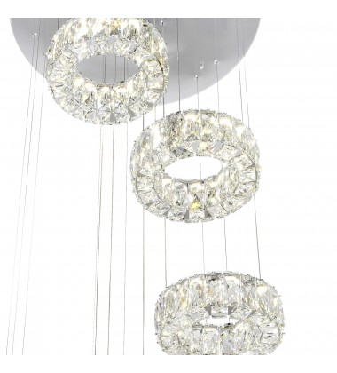 Madeline LED Chandelier With Chrome Finish (1044P24-601-R-6C) - CWI  Madeline LED Chandelier With Chrome Finish (1044P24-601-R-6C) - CWI