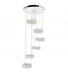 Madeline LED Chandelier With Chrome Finish (1044P24-601-R-6C) - CWI