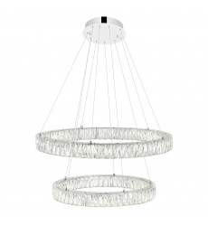  Madeline LED Chandelier With Chrome Finish (1044P32-601-R-2C-B) - CWI