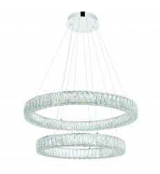  Madeline LED Chandelier With Chrome Finish (1044P32-601-R-2C-B) - CWI