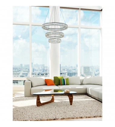 Madeline LED Chandelier With Chrome Finish (1044P32-601-R-3C) - CWI  Madeline LED Chandelier With Chrome Finish (1044P32-601-R-3C) - CWI