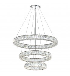  Madeline LED Chandelier With Chrome Finish (1044P32-601-R-3C) - CWI