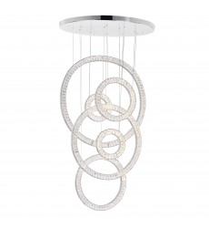  Celina LED Chandelier With Chrome Finish (1046P34-6-601) - CWI
