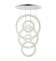  Celina LED Chandelier With Chrome Finish (1046P34-6-601) - CWI