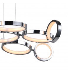  Colette LED Chandelier With Chrome Finish (1054P28-601) - CWI