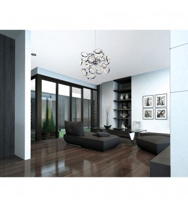  Colette LED Chandelier With Chrome Finish (1054P31-601) - CWI