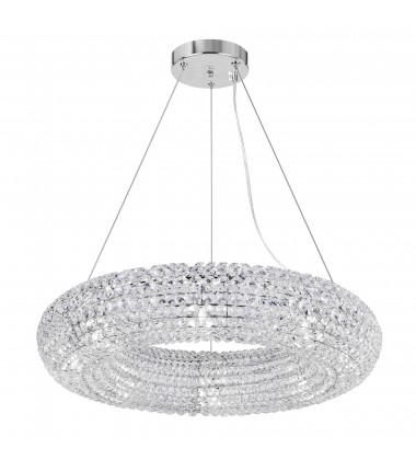  Veronique 8 Light Chandelier With Chrome Finish (1057P24-8-601) - CWI