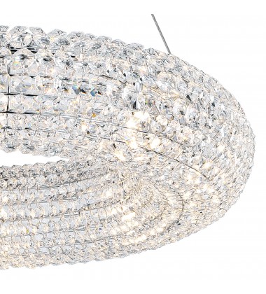  Veronique 8 Light Chandelier With Chrome Finish (1057P24-8-601) - CWI