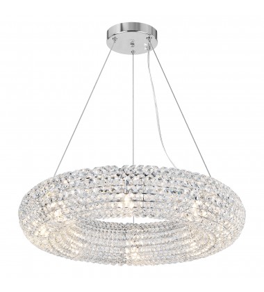  Veronique 8 Light Chandelier With Chrome Finish (1057P24-8-601) - CWI