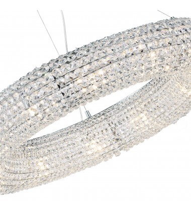  Veronique 12 Light Chandelier With Chrome Finish (1057P32-12-601) - CWI