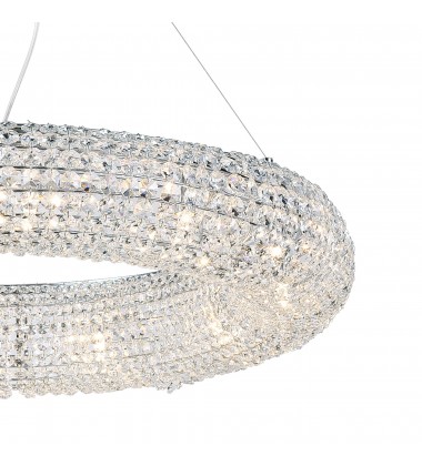  Veronique 12 Light Chandelier With Chrome Finish (1057P32-12-601) - CWI