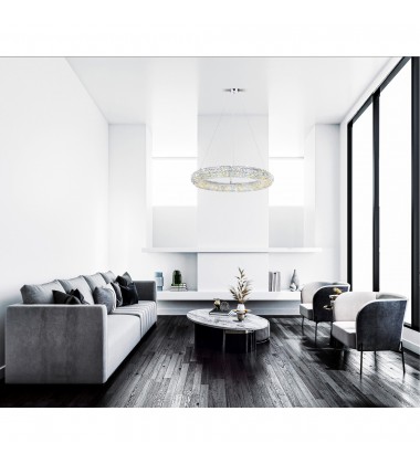  Veronique 12 Light Chandelier With Chrome Finish (1057P32-12-601) - CWI