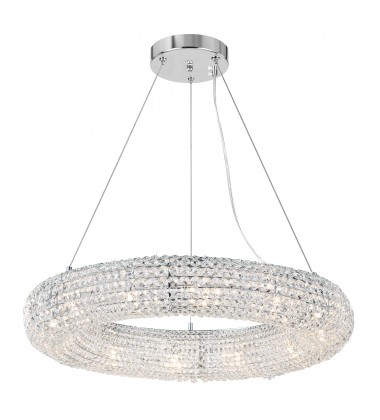  Veronique 12 Light Chandelier With Chrome Finish (1057P32-12-601) - CWI