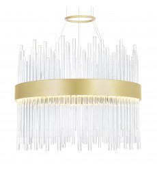  Genevieve LED Chandelier With Medallion Gold Finish (1063P16-169) - CWI