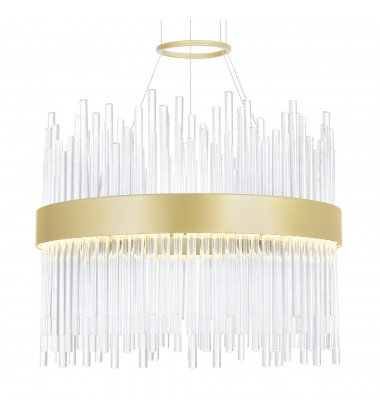  Genevieve LED Chandelier With Medallion Gold Finish (1063P16-169) - CWI