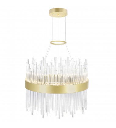  Genevieve LED Chandelier With Medallion Gold Finish (1063P16-169) - CWI