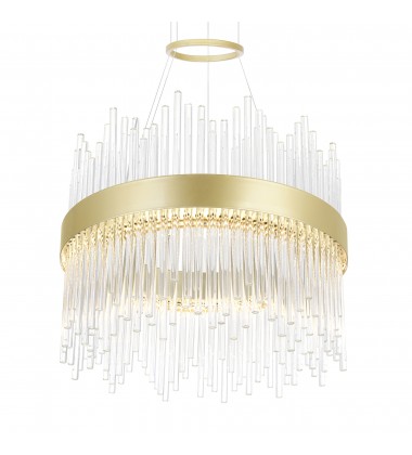  Genevieve LED Chandelier With Medallion Gold Finish (1063P16-169) - CWI