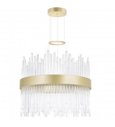  Genevieve LED Chandelier With Medallion Gold Finish (1063P16-169) - CWI