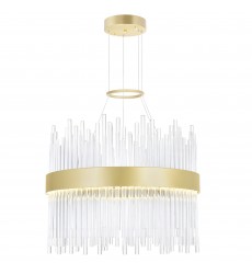  Genevieve LED Chandelier With Medallion Gold Finish (1063P16-169) - CWI