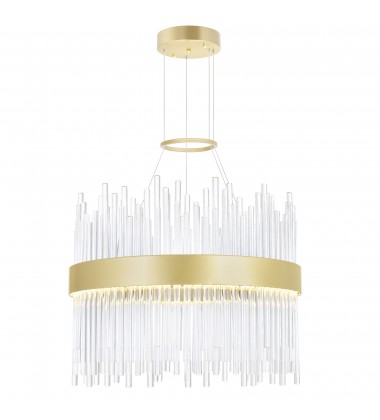  Genevieve LED Chandelier With Medallion Gold Finish (1063P16-169) - CWI