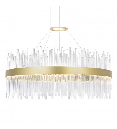 Genevieve LED Chandelier With Medallion Gold Finish (1063P32-169) - CWI