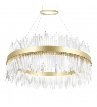  Genevieve LED Chandelier With Medallion Gold Finish (1063P32-169) - CWI