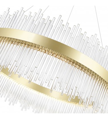  Genevieve LED Chandelier With Medallion Gold Finish (1063P32-169) - CWI