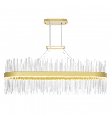  Genevieve LED Chandelier With Medallion Gold Finish (1063P39-169-RC) - CWI