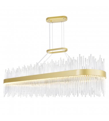  Genevieve LED Chandelier With Medallion Gold Finish (1063P47-169-RC) - CWI