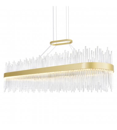  Genevieve LED Chandelier With Medallion Gold Finish (1063P47-169-RC) - CWI